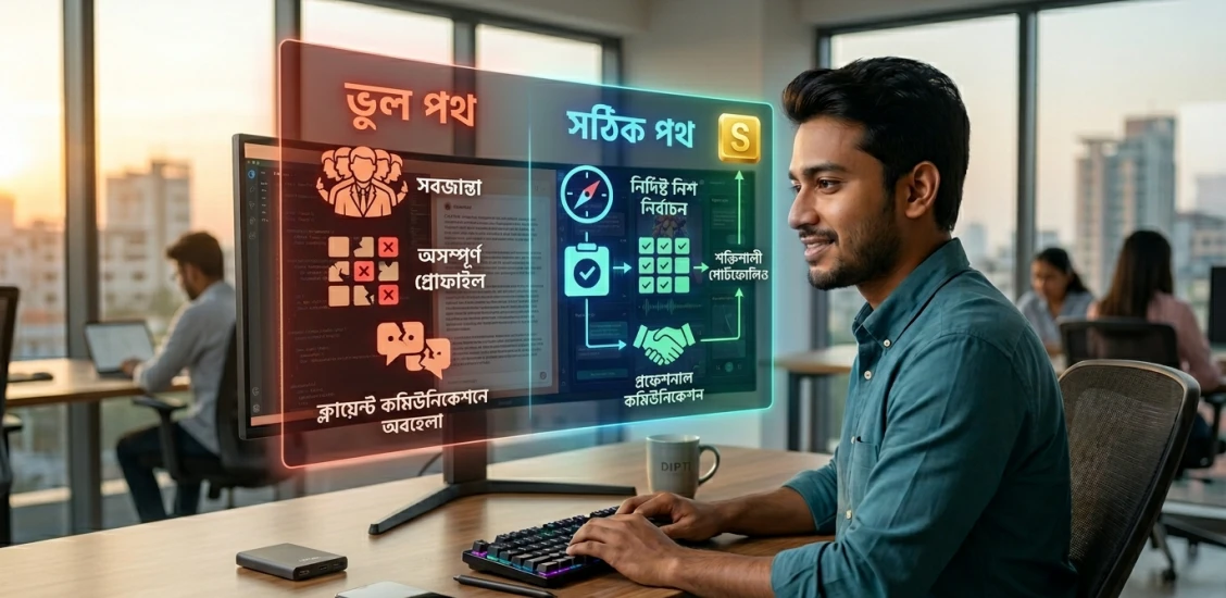 ফ্রিল্যান্সিং শুরু করার আগে যে ভুলগুলো এড়িয়ে চলবেন: মাত্র কয়েক মাসের প্রস্তুতিতে ক্যারিয়ার বদলানোর গাইড